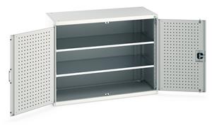 Bott Tool Storage Cupboards for workshops with Shelves and or Perfo Doors Bott Perfo Door Cupboard 1300Wx650Dx1000mmH - 2 Shelves
